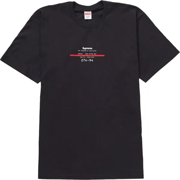 Supreme Standard Tee Black Apparel