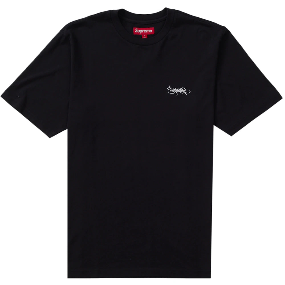 Supreme Washed Tag S/S Top Black Apparel