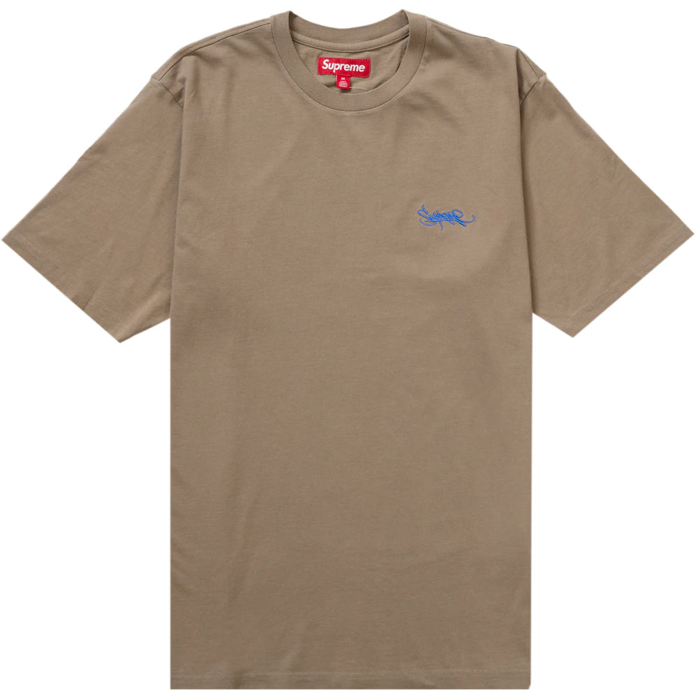 Supreme Washed Tag S/S Top Dusty Olive Apparel