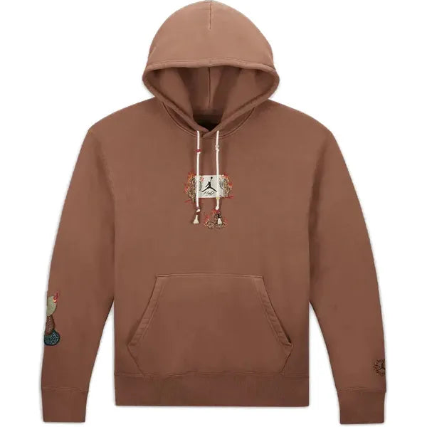 Travis Scott x Jordan Flight Graphic Hoodie Archaeo Brown Apparel