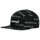 Supreme Reflective Jacquard Camp Cap Black (FW24) Apparel