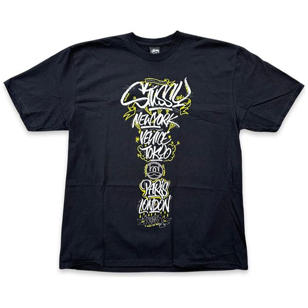 Stussy x Born x Raised Handstyles Tee Black Apparel