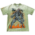 Warren Lotas Liquid Metal T-Shirt Washed Olive Apparel